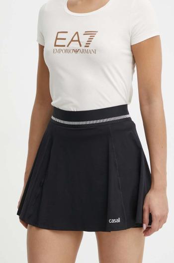 Športová sukňa Casall Court čierna farba, mini, áčkový strih