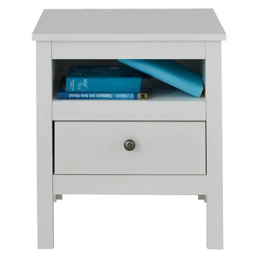 Nočný stolík OLJE 1S, biela