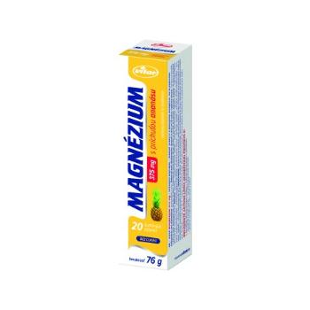 Vitar Magnézium 375 mg ananás 20 šumivých tabliet