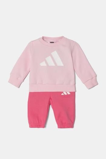Detská tepláková súprava adidas ružová farba, JC9645