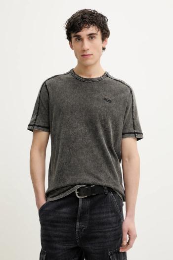 Bavlnené tričko Diesel T-ADJIND T-SHIRT pánske, šedá farba, vzorované. A16407.0QJAH