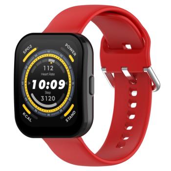 SILICONE Vymeniteľný remienok pre Amazfit Bip 5 červený