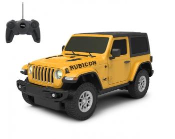 Távirányítós autó Jamara Jeep Wrangler JL 1:24 27MHz sárga