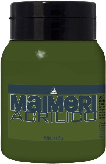 Maimeri Acrilico Akrylová farba Olive Green 331 500 ml 1 ks