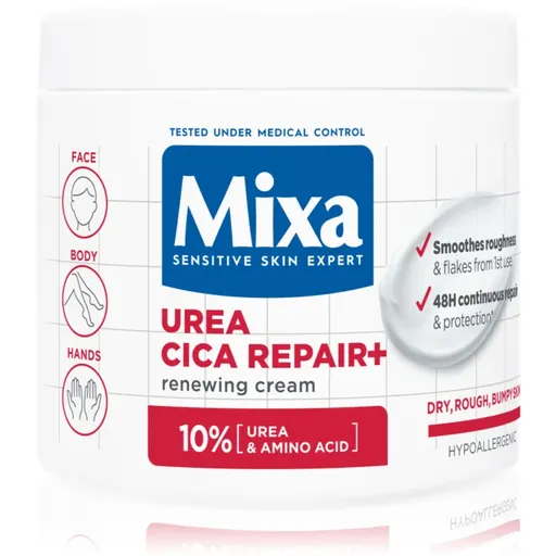 Mixa Urea Cica Repair+ regeneračný telový krém pre veľmi suchú pokožku 400 ml