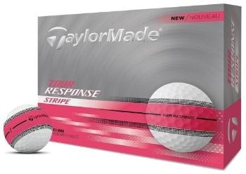 TaylorMade Tour Response Stripe Neon Pink Golfové lopty