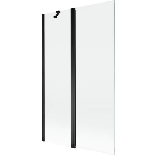 MEXEN - MIST vaňová zástena 110x150 cm 6mm f+s, čierna, číra 8A9-110-011-70-00