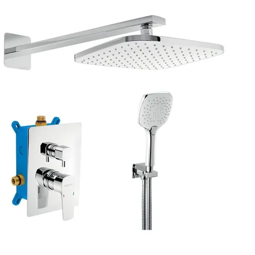 Novaservis Metalia 58 sprchový systém pod omietku s pákovou batériou chróm sada58051r,0 SADA58051R.0