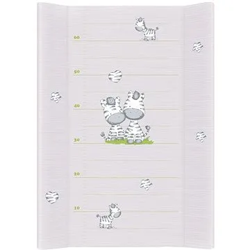 CEBA Baby Podložka tvrdá 70 cm – Zebra, sivá (5907672307503)