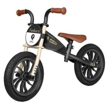 QPLAY Odrážadlo Feduro Black/Golden, vek 3-6 rokov