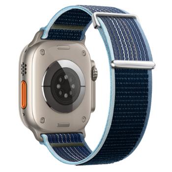 BStrap Velcro Nylon remienok na Apple Watch 38/40/41mm, storm blue (SAP016C10)