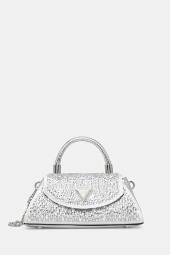 Kabelka Guess BEAUVOIR strieborná farba, HWXY95 28780
