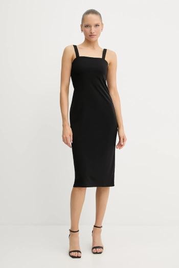 Šaty Sisley čierna farba, mini, priliehavé, 4ERJLV07B