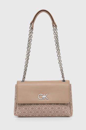 Kabelka Calvin Klein béžová farba, K60K612641