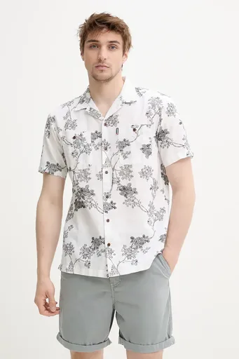 Košeľa s prímesou ľanu Superdry