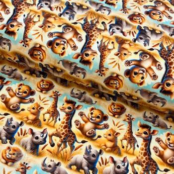Úplet Safari friends design B digital print