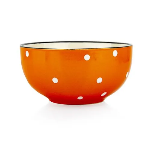 Keramická miska 490ml TORO oranžová s bodkami