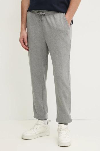 Bavlnené tepláky Tommy Hilfiger šedá farba, jednofarebné, MW0MW37236