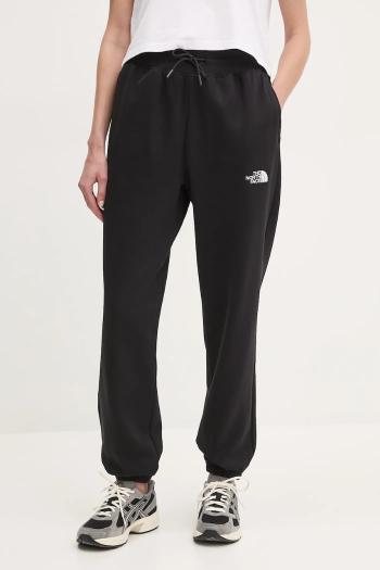 Tepláky The North Face Essential Relaxed dámske, čierna farba, jednofarebné, NF0A8C1GJK31