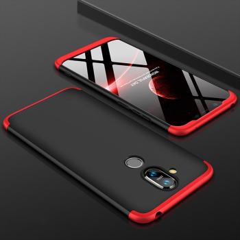 360° ochranný kryt Nokia 8.1 čierny (červený)