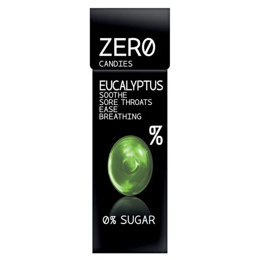 ZERO CANDIES Eucalyptus candies 0% mentolové cukríky 32 g