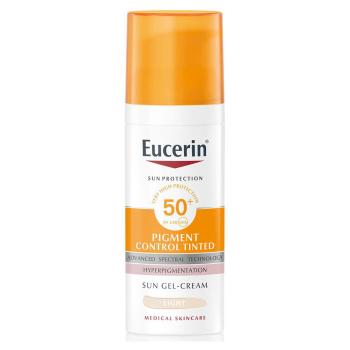 Eucerin Ochranný tónovací gélový krém na tvár SPF 50+ Pigment Control Tinted (Sun Gel-Cream) 50 ml Medium