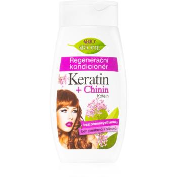 Bione Cosmetics Keratin + Chinin regeneračný kondicionér na vlasy 260 ml