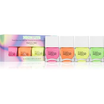 Nails Inc. Neon Lite Nail Polish Set sada lakov na nechty