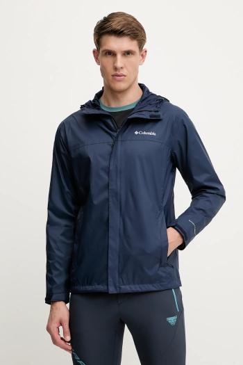 Turistická bunda Columbia Watertight II tmavomodrá farba, 1533898