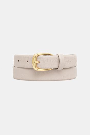 Kožený opasok Calvin Klein béžová farba, LV04F7023G