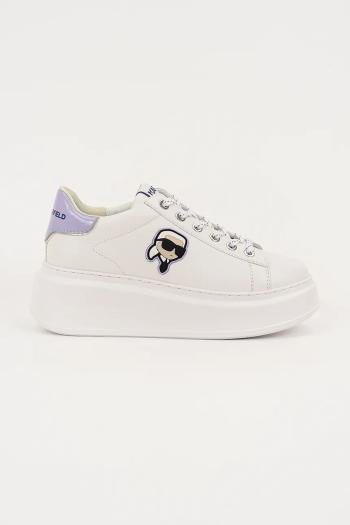 Kožené tenisky Karl Lagerfeld ANAKAPRI biela farba, KL63530N