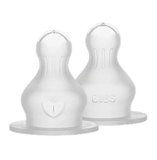 BIBS Cumlíky silikonové Baby Bottle - rýchly prietok
