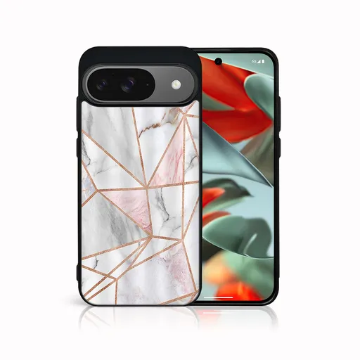 MY ART Ochranný kryt pre Google Pixel 9 PINK MARBLE (143)