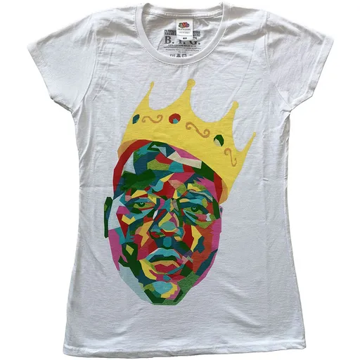 Biggie Smalls tričko Crown Biela XXL
