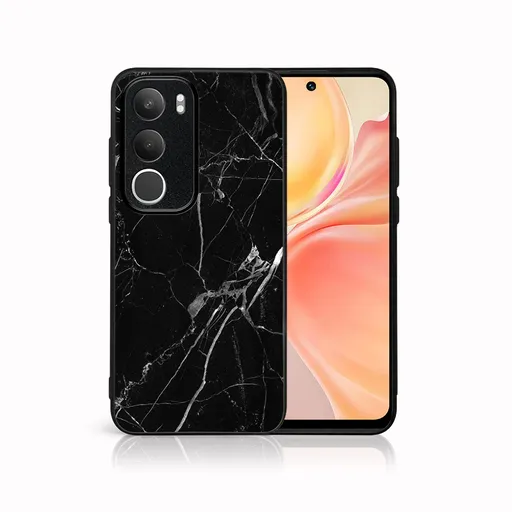 MY ART Ochranný kryt pre Vivo Y19s BLACK MARBLE (142)