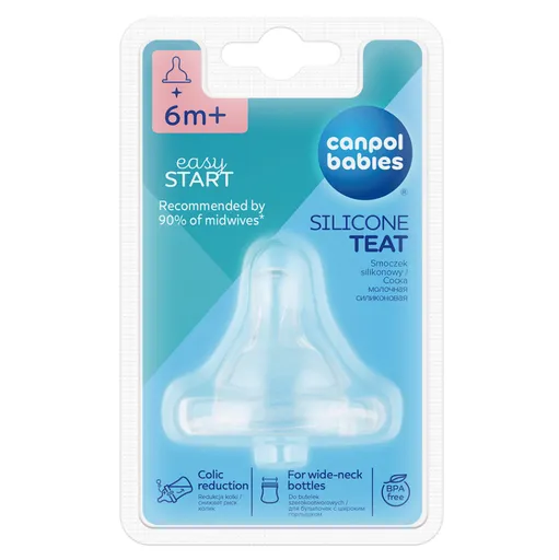 CANPOL BABIES Cumlík silikónová čerešnička široká 4-KAŠE