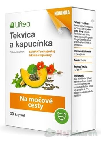 LIFTEA Tekvica a kapucínka na močové cesty 30 tabliet