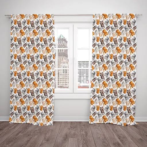 Závesy Cats (Rozmer: 140x250, Materiál: Blackout)