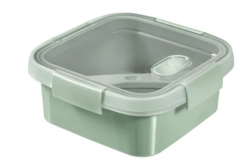 CURVER Dóza na potraviny s príborom SMART TO GO ECO 0,9L | svetlo zelená