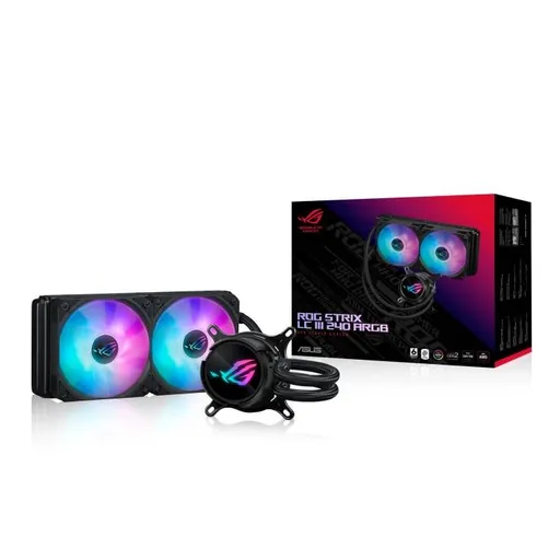 ASUS vodný chladič CPU AIO ROG STRIX LC III 240 ARGB, 2x120mm, LGA1851, AM5