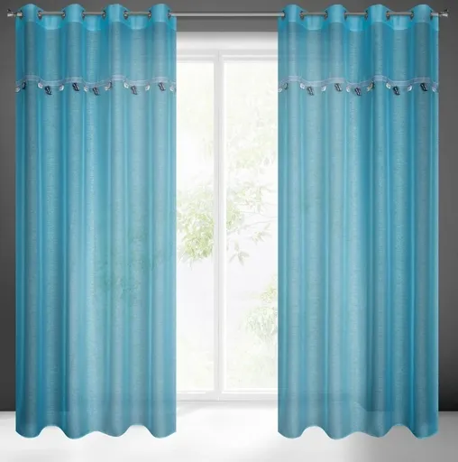 ArtFir Záclona CAR 2 K | modrá 140 x 250 cm