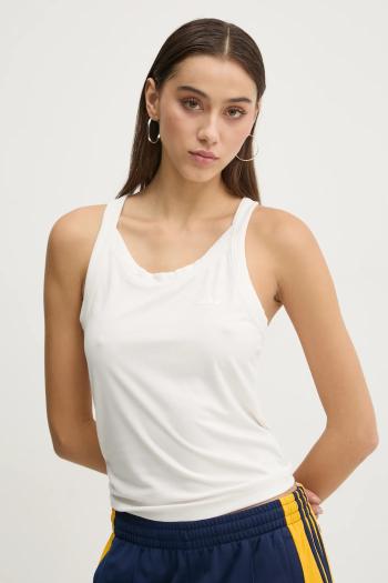 Top adidas Originals Essential dámsky, béžová farba, JD4768
