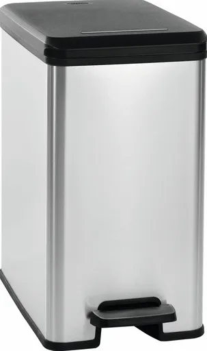 CURVER Odpadkový kôš SLIM BIN 25l | strieborná