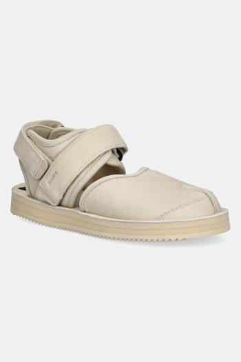 Nubukové sandále Suicoke BITA-2-L béžová farba, BITA-2-L