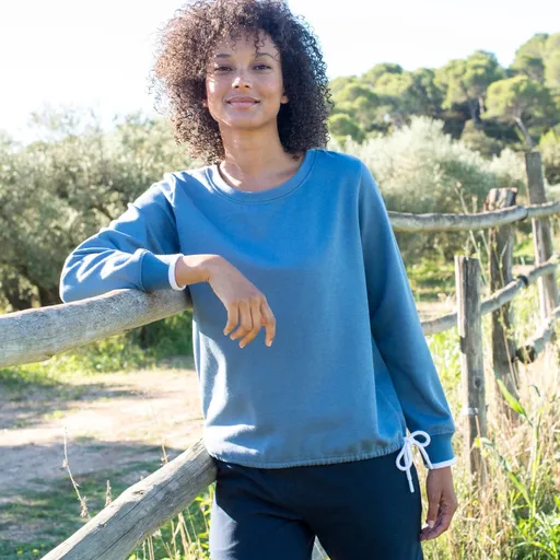 Moltonová mikina so šnúrkou na stiahnutie