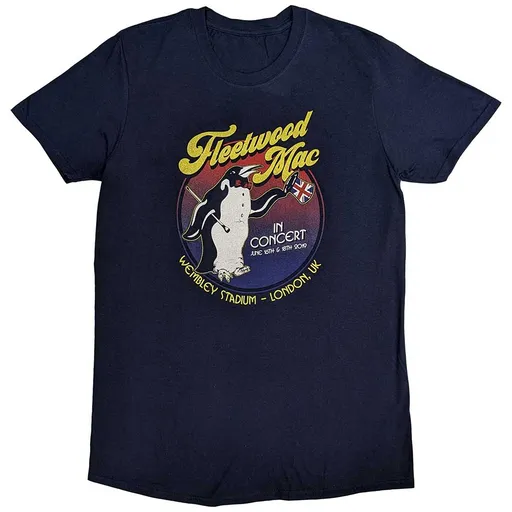 Fleetwood Mac tričko Wembley 2019 Modrá L