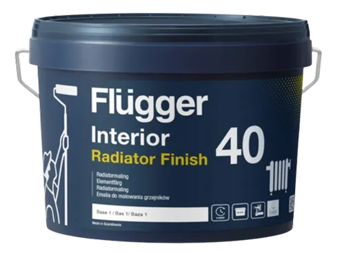 INTERIOR RADIATOR FINISH - Vodou riediteľná farba na radiátory biela pololesklá, 0,7 L