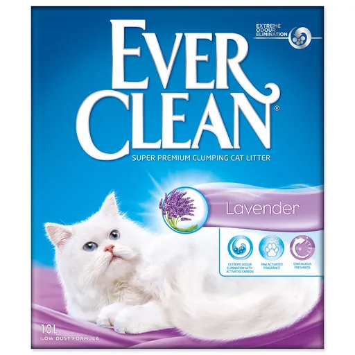 Podstielka Ever Clean Lavender ,hrudkujúca 10l