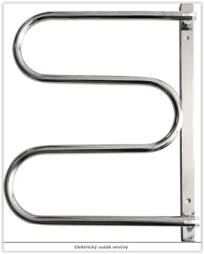 OLSEN SPA - Elektrický sušiak otočný - Rozmery sušiakov - ES 2 - 35 × 565 × 475 mm, nerez, 30 W OLBES2ON