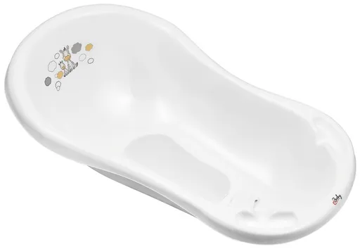 MALTEX Vanička so zátkou a protišmykovou podložkou Zebra 84 cm - White